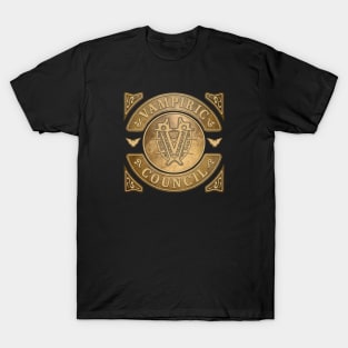 Vampiric Council Brass Emblem T-Shirt